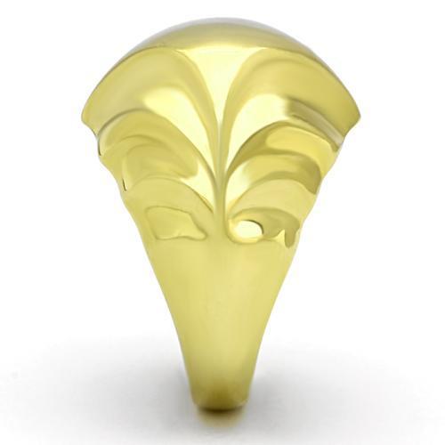 IP Gold(Ion Plating) Stainless Steel Ring with No Stone