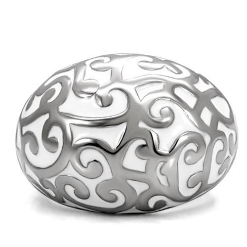 High polished (no plating) Stainless Steel Ring with No Stone