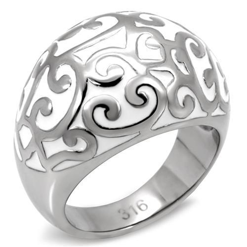 High polished (no plating) Stainless Steel Ring with No Stone