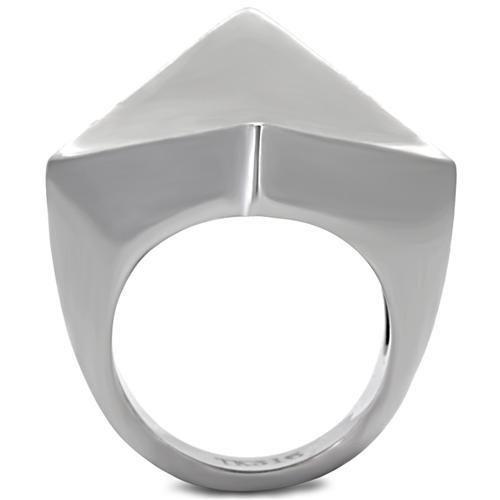 High polished (no plating) Stainless Steel Ring with No Stone