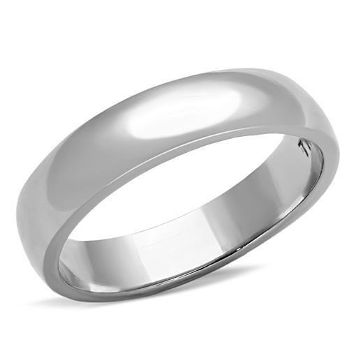 High polished (no plating) Stainless Steel Ring with No Stone