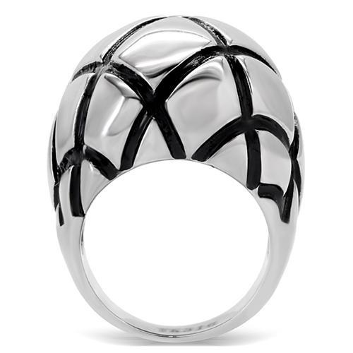 High polished (no plating) Stainless Steel Ring with No Stone