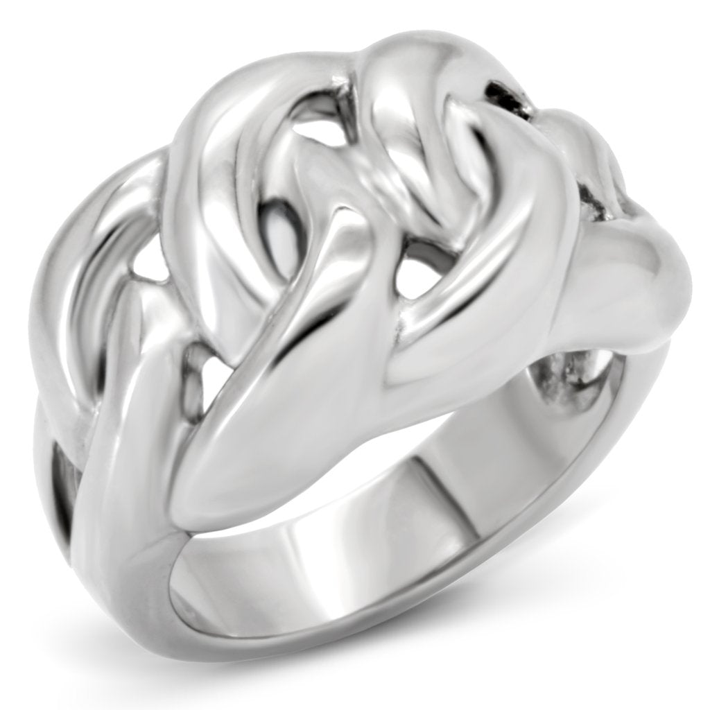 High polished (no plating) Stainless Steel Ring with No Stone