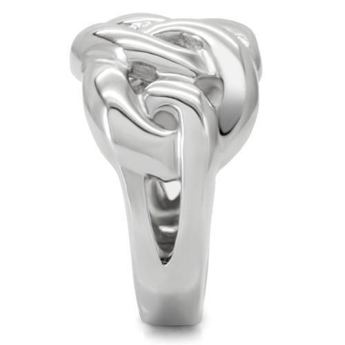 High polished (no plating) Stainless Steel Ring with No Stone