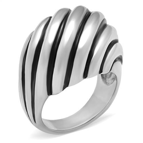 High polished (no plating) Stainless Steel Ring with No Stone