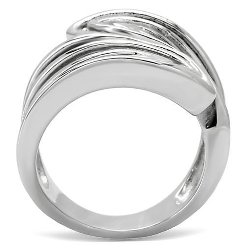 High polished (no plating) Stainless Steel Ring with No Stone