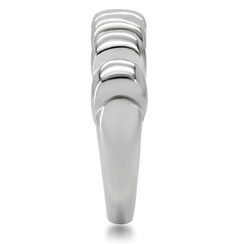 High polished (no plating) Stainless Steel Ring with No Stone