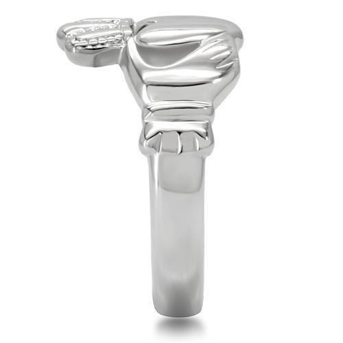 High polished (no plating) Stainless Steel Ring with No Stone