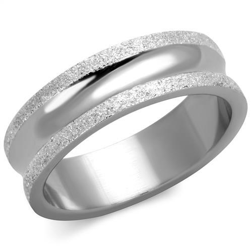 High polished (no plating) Stainless Steel Ring with No Stone