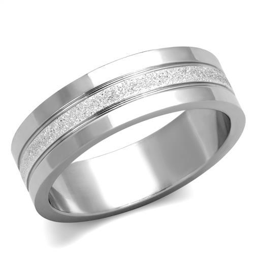 High polished (no plating) Stainless Steel Ring with No Stone