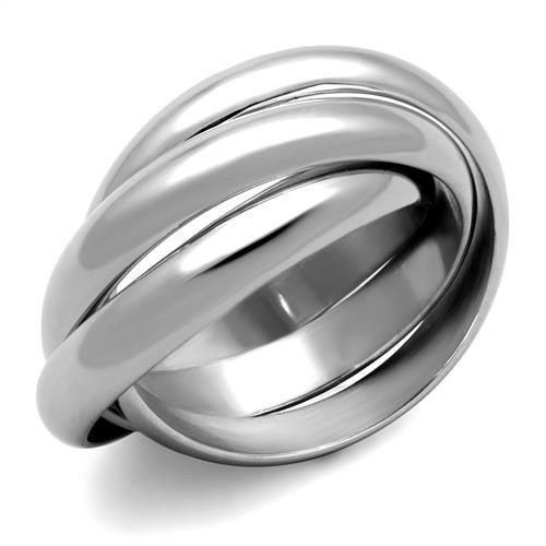 High polished (no plating) Stainless Steel Ring with No Stone