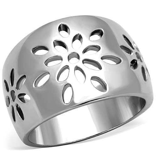High polished (no plating) Stainless Steel Ring with No Stone