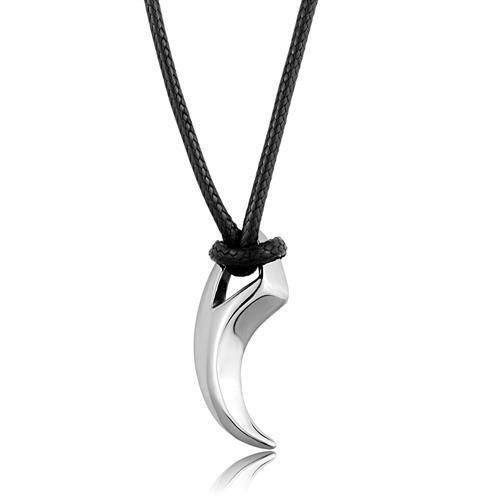 High polished (no plating) Stainless Steel Necklace with No Stone