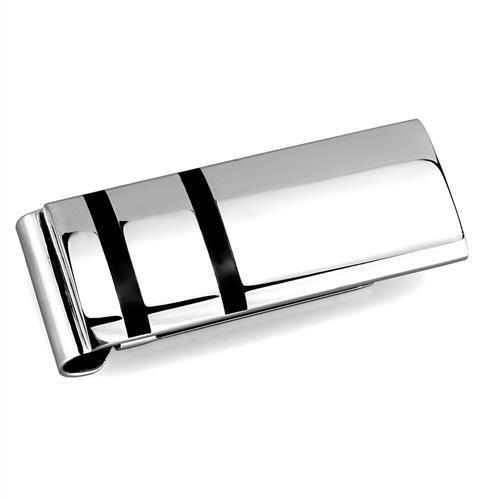 High polished (no plating) Stainless Steel Money clip with No Stone