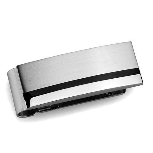 High polished (no plating) Stainless Steel Money clip with No Stone