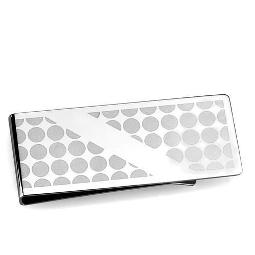 High polished (no plating) Stainless Steel Money clip with No Stone