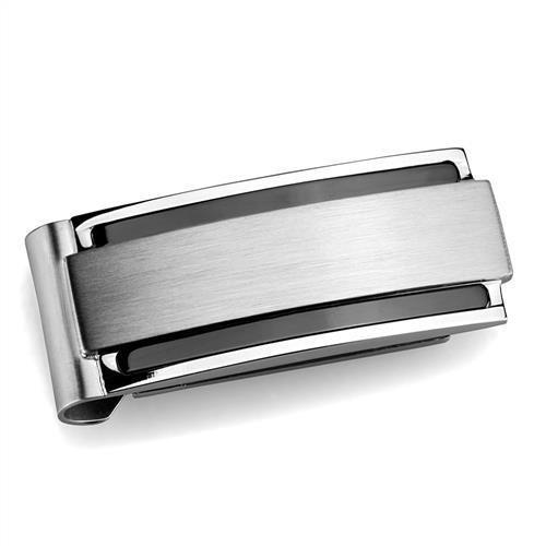 High polished (no plating) Stainless Steel Money clip with No Stone
