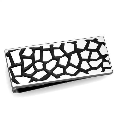 High polished (no plating) Stainless Steel Money clip with No Stone
