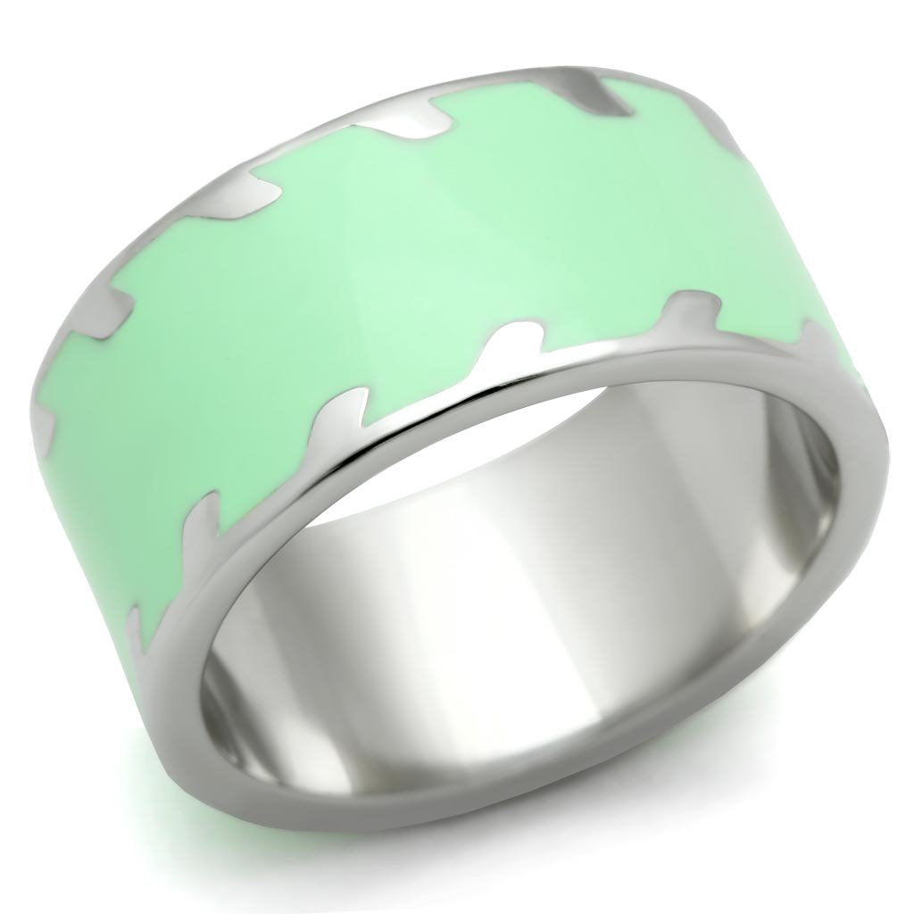 High polished (no plating) Stainless Steel Ring with No Stone