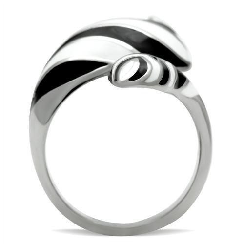 High polished (no plating) Stainless Steel Ring with No Stone