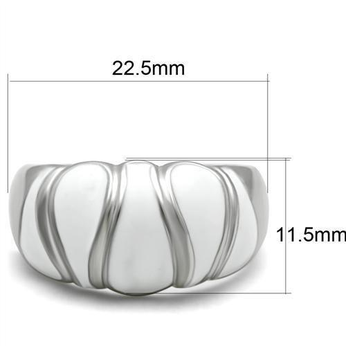 High polished (no plating) Stainless Steel Ring with No Stone