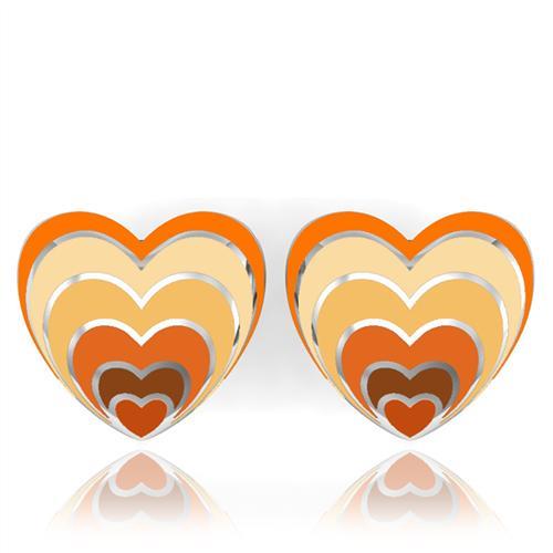 High polished (no plating) Stainless Steel Earrings with No Stone