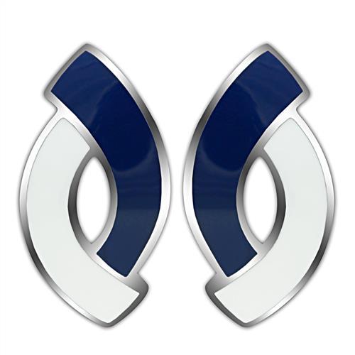 High polished (no plating) Stainless Steel Earrings with No Stone