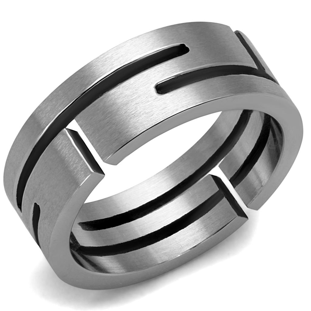 High polished (no plating) Stainless Steel Ring with No Stone
