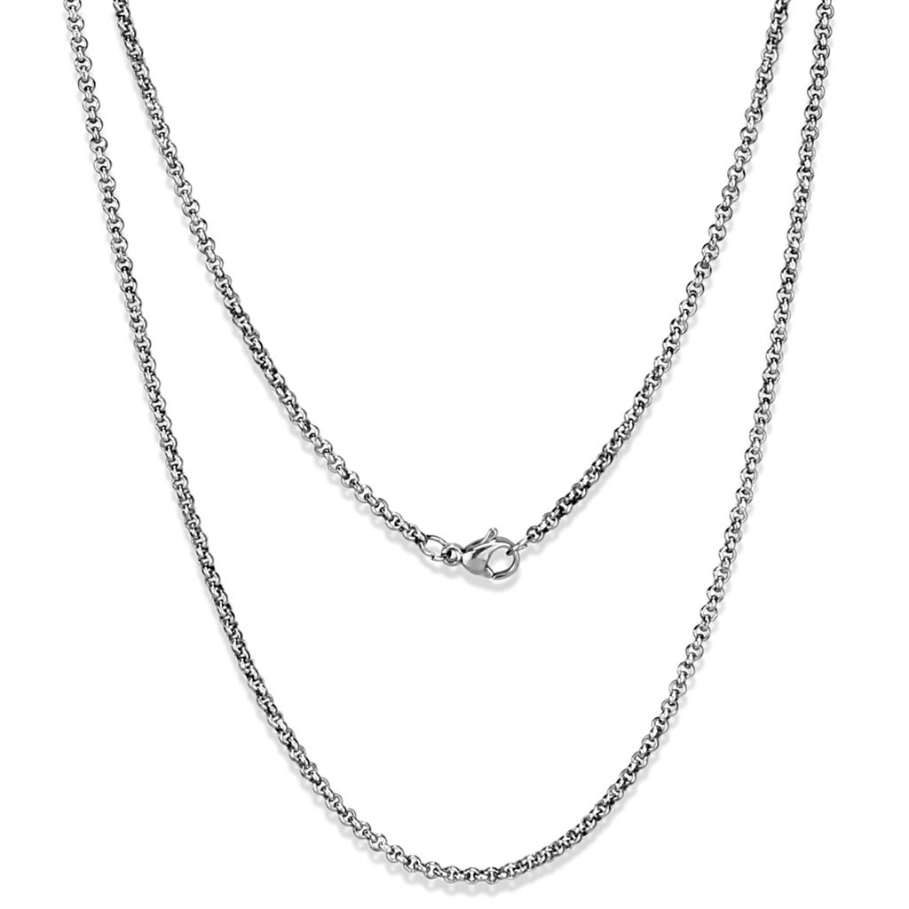 High polished (no plating) Stainless Steel Chain with No Stone