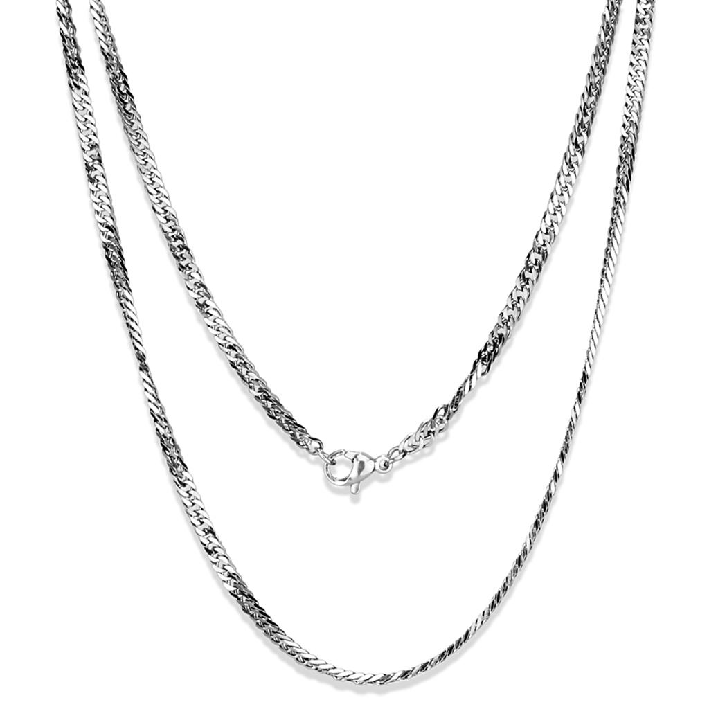 High polished (no plating) Stainless Steel Chain with No Stone