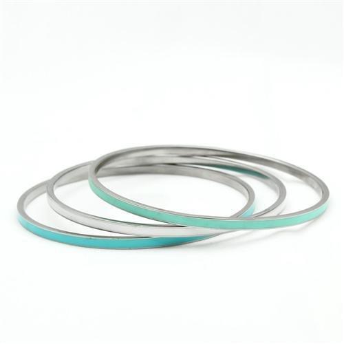 High polished (no plating) Stainless Steel Bangle with No Stone