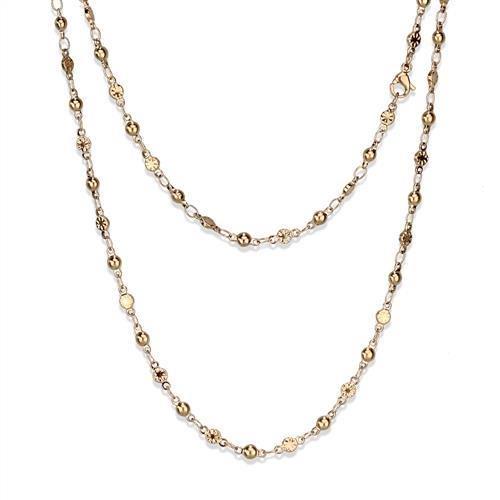 IP Rose Gold(Ion Plating) Stainless Steel Chain with No Stone