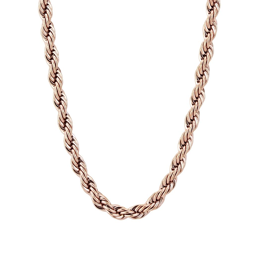 IP Rose Gold(Ion Plating) Stainless Steel Chain with No Stone