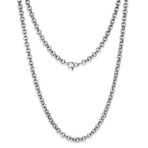 High polished (no plating) Stainless Steel Chain with No Stone