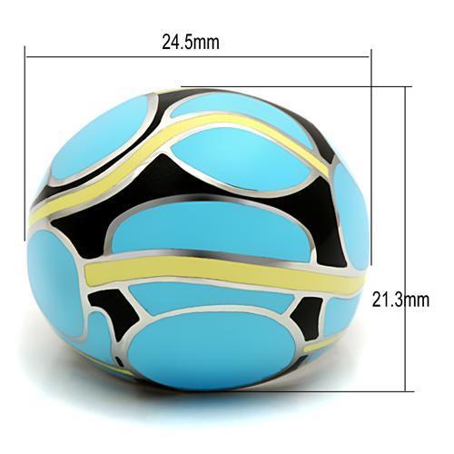 High polished (no plating) Stainless Steel Ring with No Stone