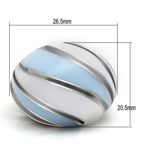 High polished (no plating) Stainless Steel Ring with No Stone