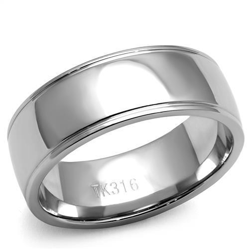 High polished (no plating) Stainless Steel Ring with No Stone