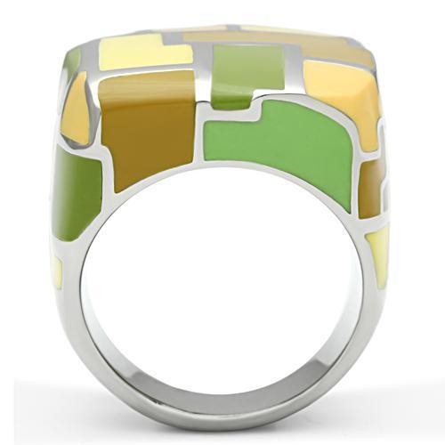 High polished (no plating) Stainless Steel Ring with No Stone