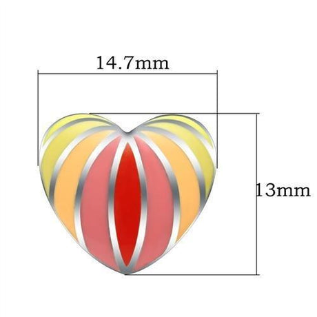 High polished (no plating) Stainless Steel Earrings with No Stone