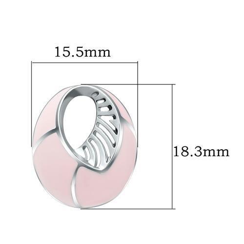 High polished (no plating) Stainless Steel Earrings with No Stone