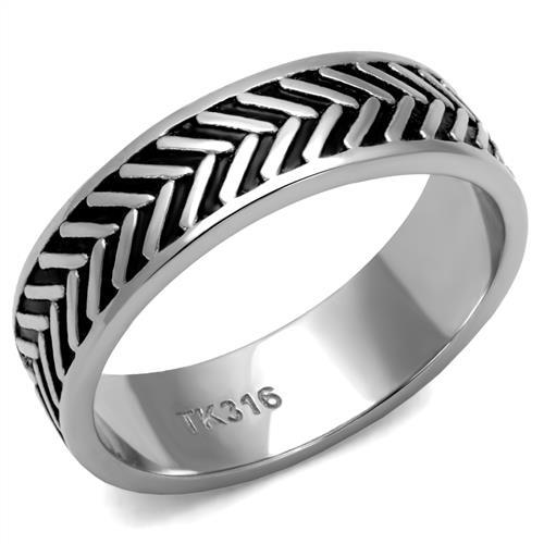 High polished (no plating) Stainless Steel Ring with No Stone