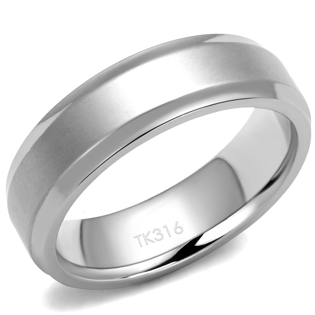 High polished (no plating) Stainless Steel Ring with No Stone