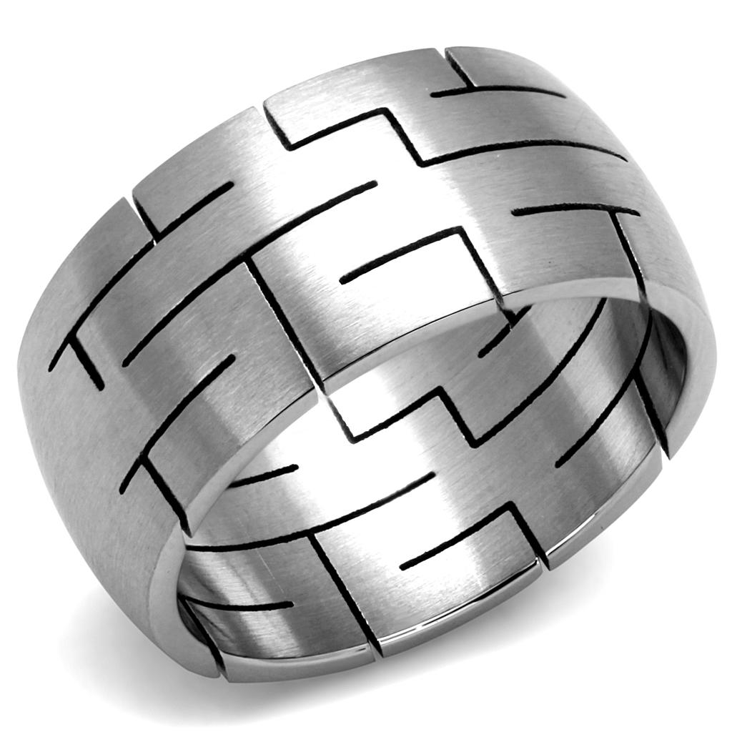 High polished (no plating) Stainless Steel Ring with No Stone