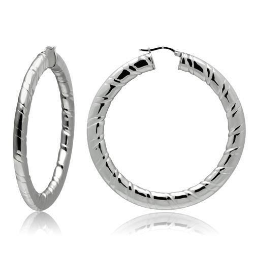 High polished (no plating) Stainless Steel Earrings with No Stone