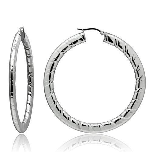 High polished (no plating) Stainless Steel Earrings with No Stone