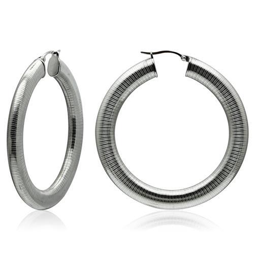 High polished (no plating) Stainless Steel Earrings with No Stone