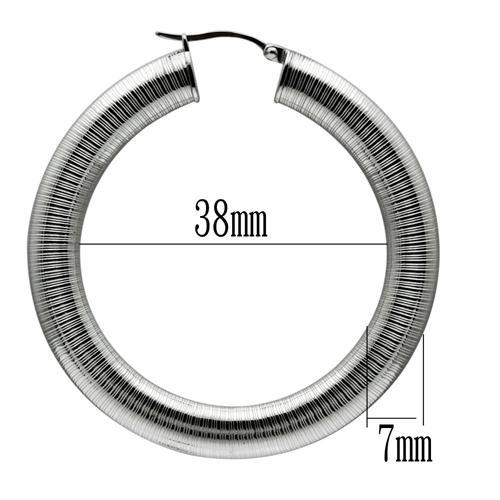 High polished (no plating) Stainless Steel Earrings with No Stone