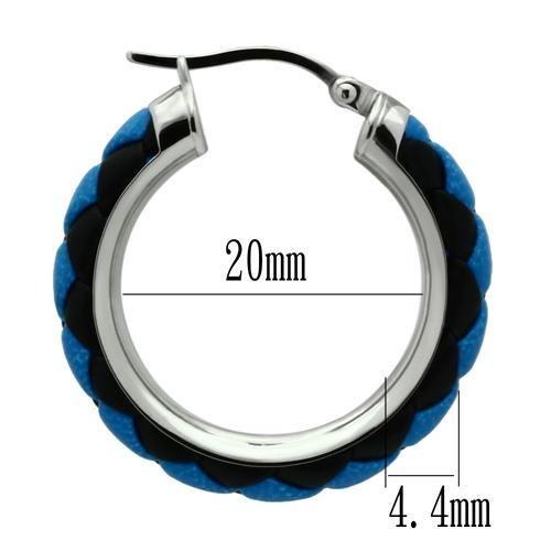 High polished (no plating) Stainless Steel Earrings with No Stone