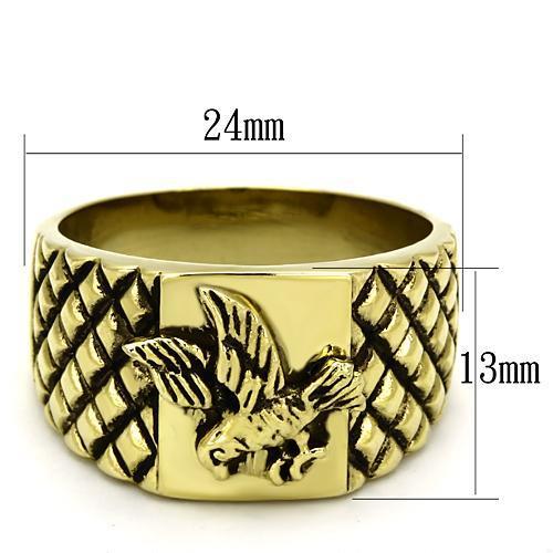 Gold-Plated Western Military Ring
