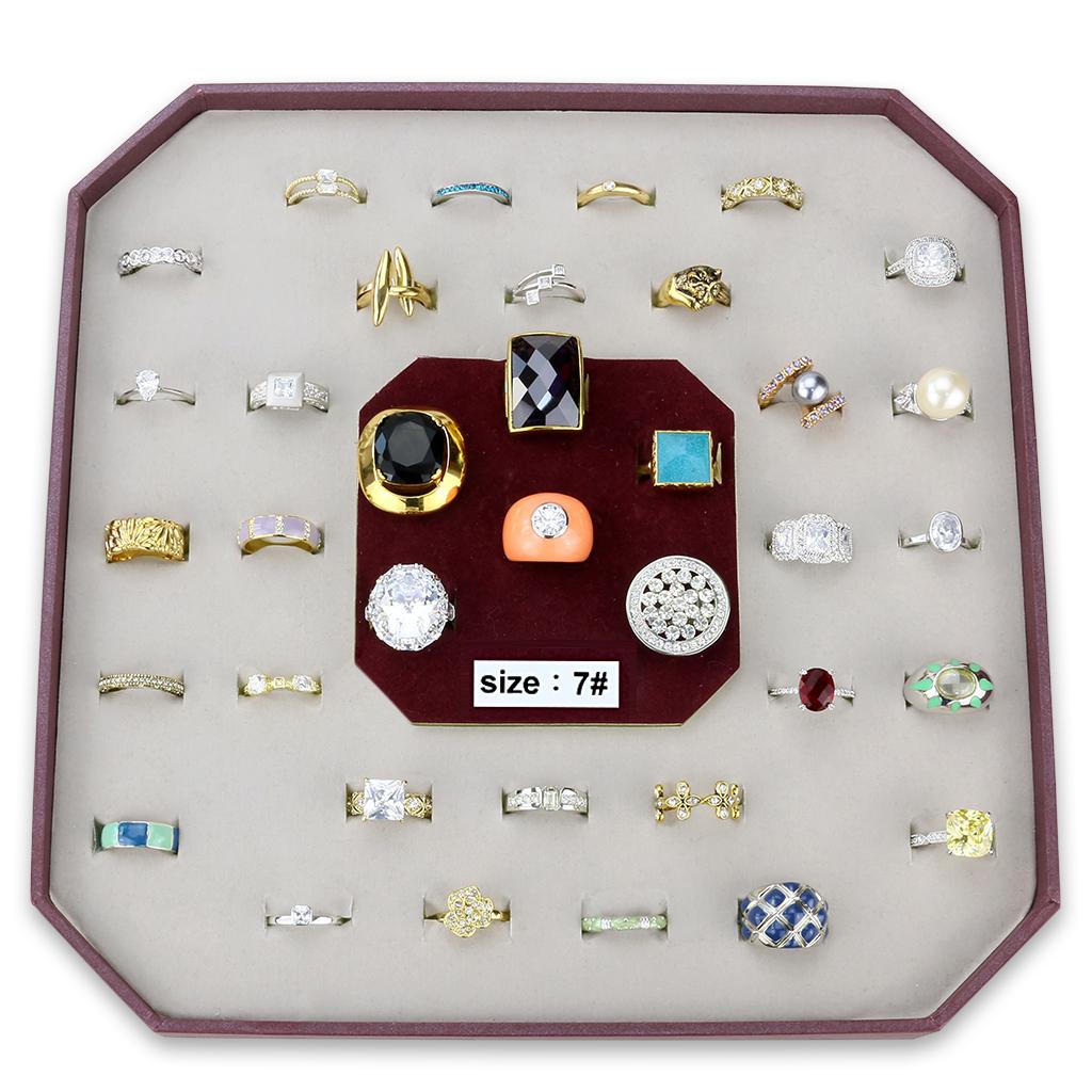 009-SIZE7 - Assorted Brass Ring with Assorted in Assorted
